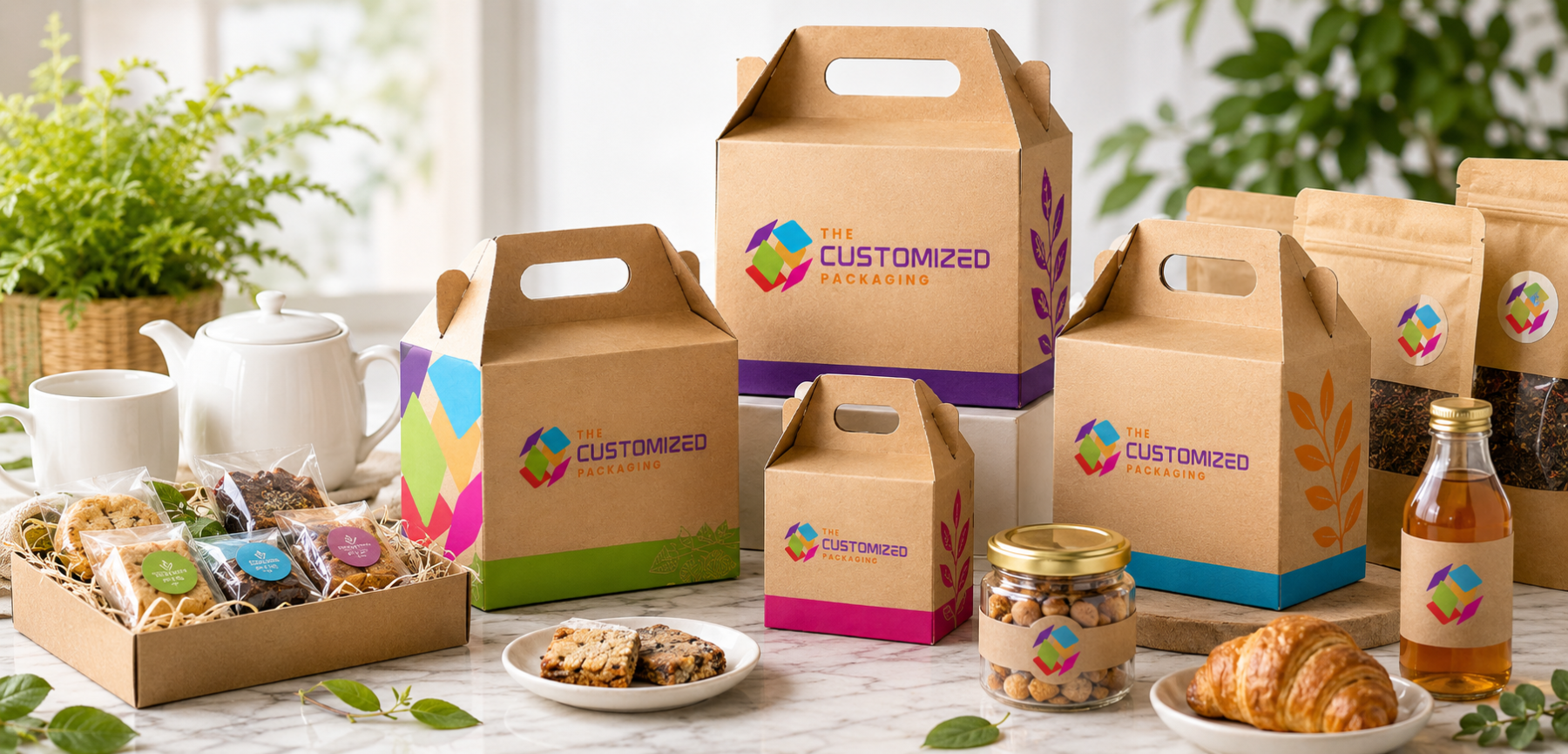 Printing Kraft Gable Promotion Boxes